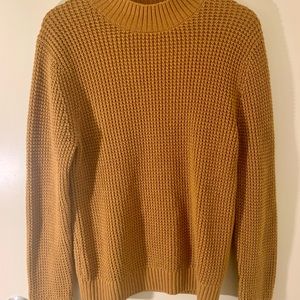 A&F waffle mockneck sweater